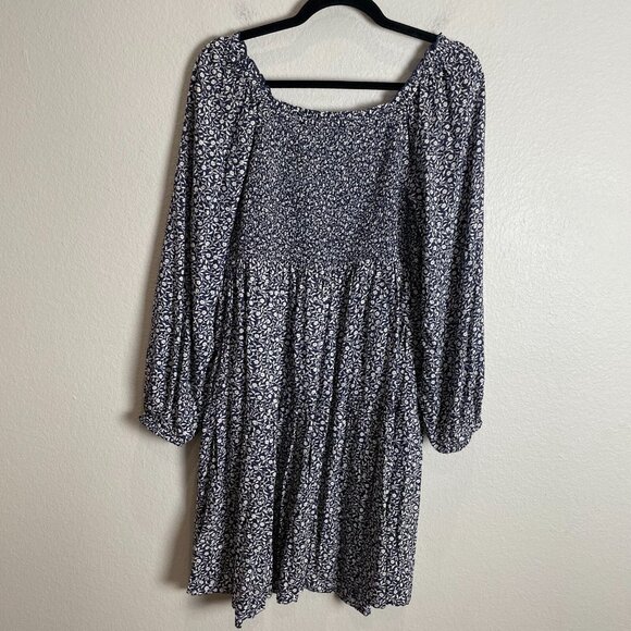 NEW Old Navy Womens Large Floral Peasant Long Sleeve Dress Cottagecore - Picture 12 of 13